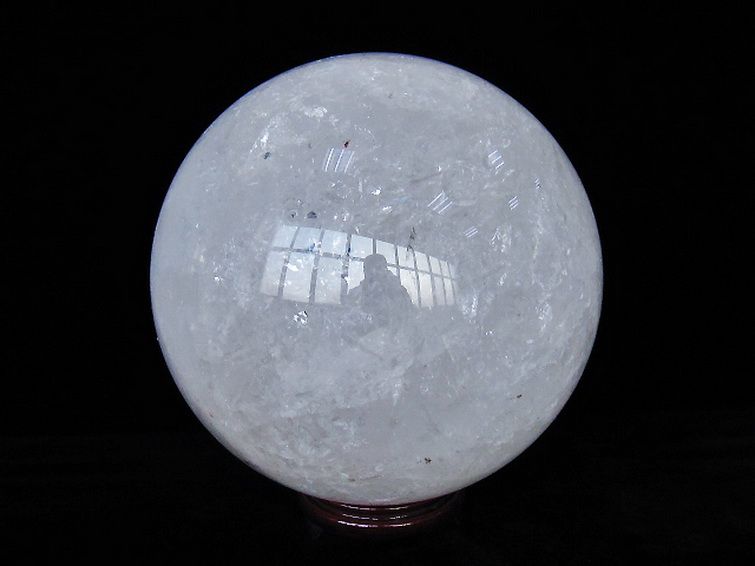 33.3Kg 虹入り ヒマラヤ水晶 丸玉 290mm 同梱不可[T718-3349] 3枚目