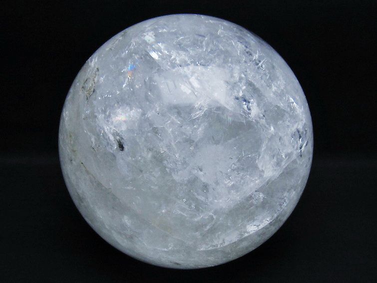 4.2Kg 虹入り ヒマラヤ水晶 丸玉 150mm [t718-3538] 1枚目
