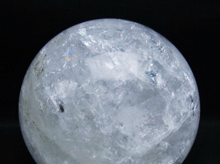 4.2Kg 虹入り ヒマラヤ水晶 丸玉 150mm [t718-3538] 2枚目
