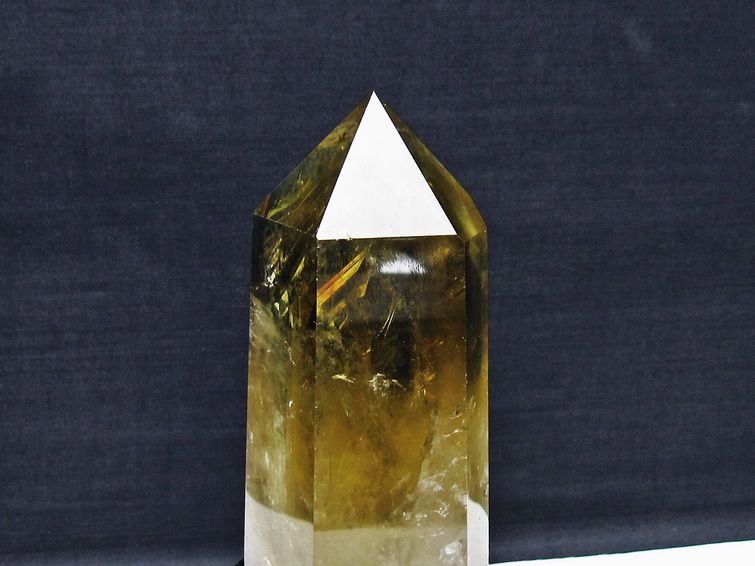 シトリン水晶 六角柱 [t719-4974]