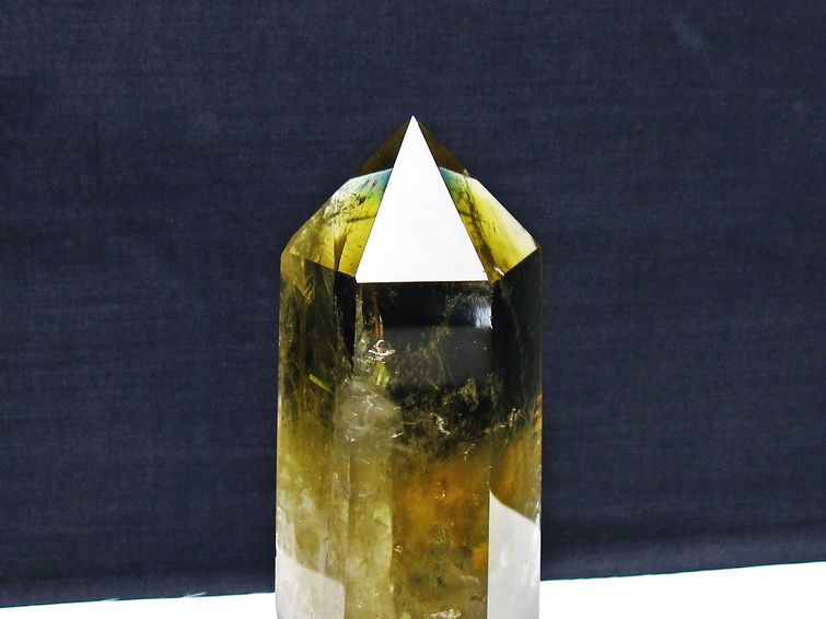 シトリン水晶 六角柱 [t719-4974]