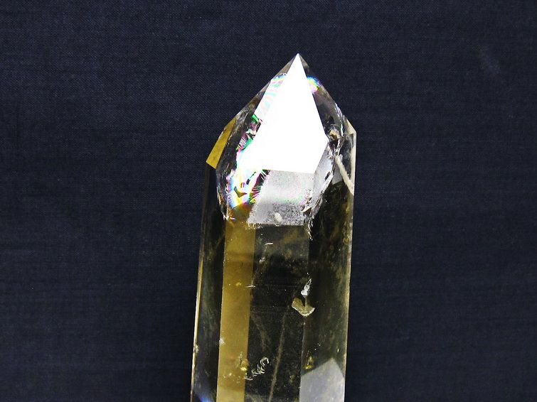 虹入り シトリン水晶 六角柱[T719-5031] 2枚目