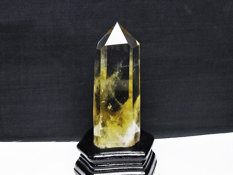 シトリン水晶 六角柱[T719-5033] 1枚目