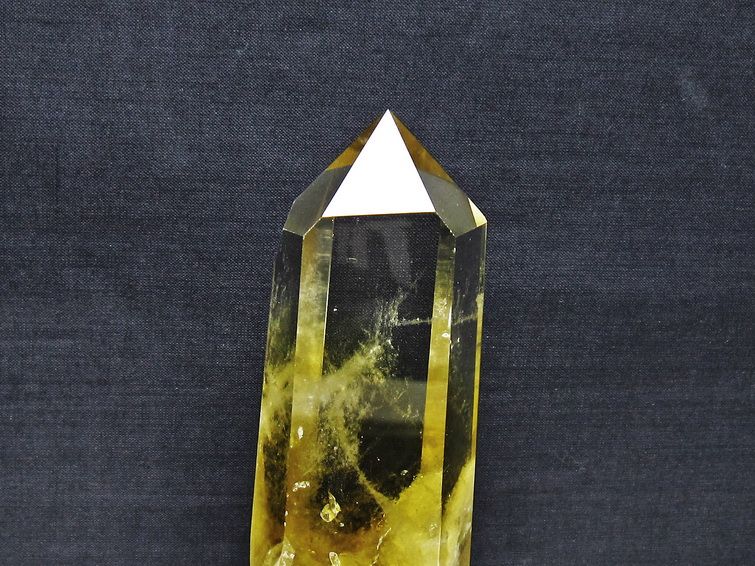 シトリン水晶 六角柱[T719-5033] 2枚目