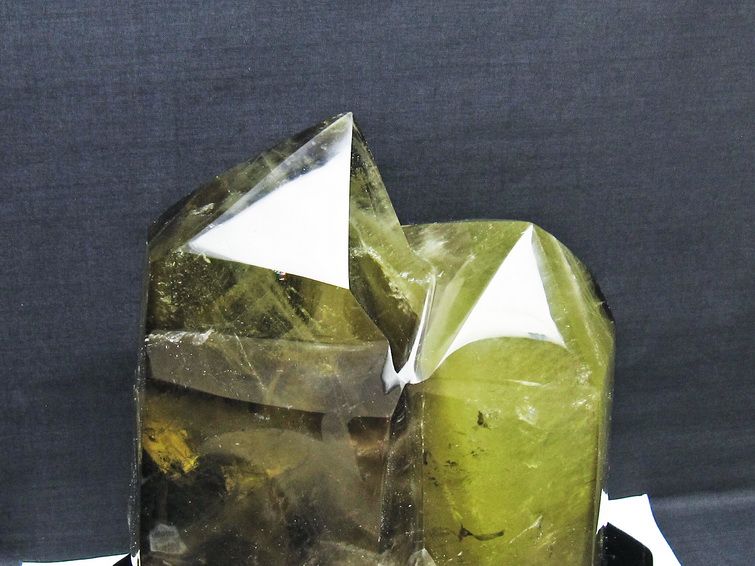 5.6Kg シトリン水晶ダブルポイント[T719-5059] 3枚目