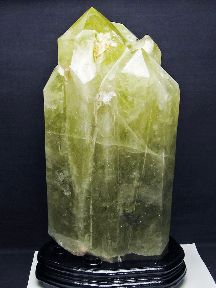 13.5Kg シトリン水晶ダブルポイント同梱不可[T719-5063] 1枚目