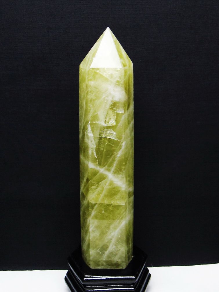 1.4Kg シトリン水晶 六角柱 [t719-5210] 1枚目