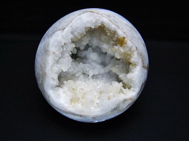モロッコ産 水晶 笑口 丸玉 94mm [T722-797] 1枚目