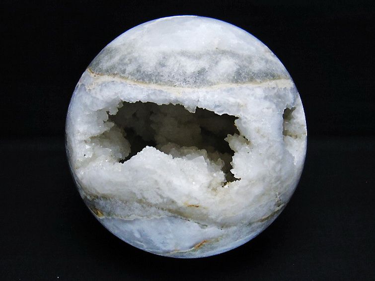 1.5Kg モロッコ産 水晶 笑口 丸玉 124mm [t722-852] 1枚目