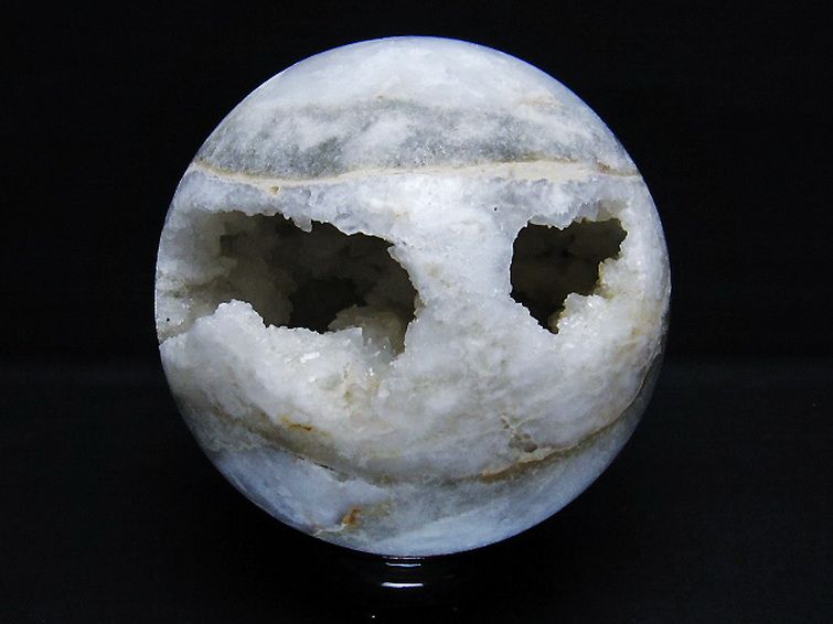 1.5Kg モロッコ産 水晶 笑口 丸玉 124mm [t722-852] 3枚目