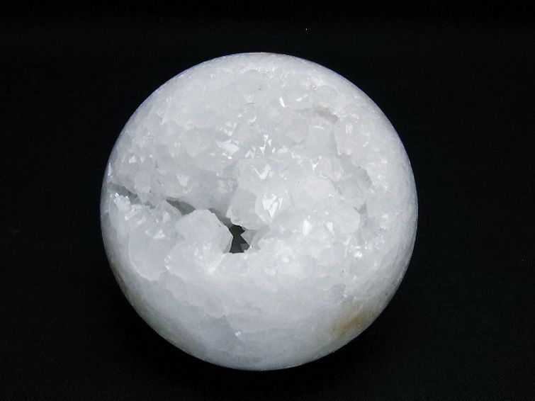 モロッコ産 水晶 笑口 丸玉 70mm [t722-873] 1枚目