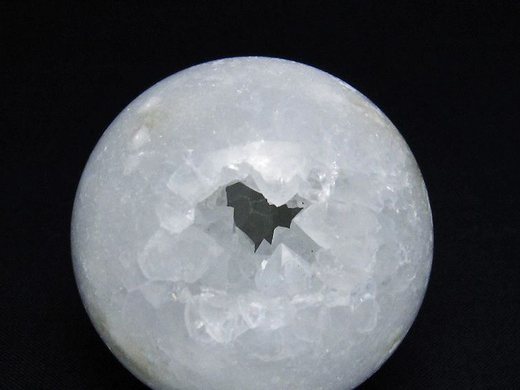 モロッコ産 水晶 笑口 丸玉 53mm [t722-928] 2枚目