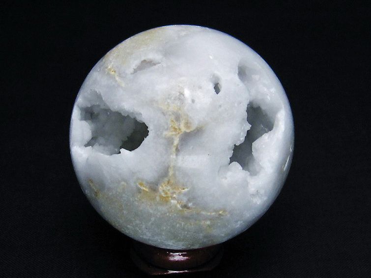 モロッコ産 水晶 笑口 丸玉 53mm [t722-930] 3枚目