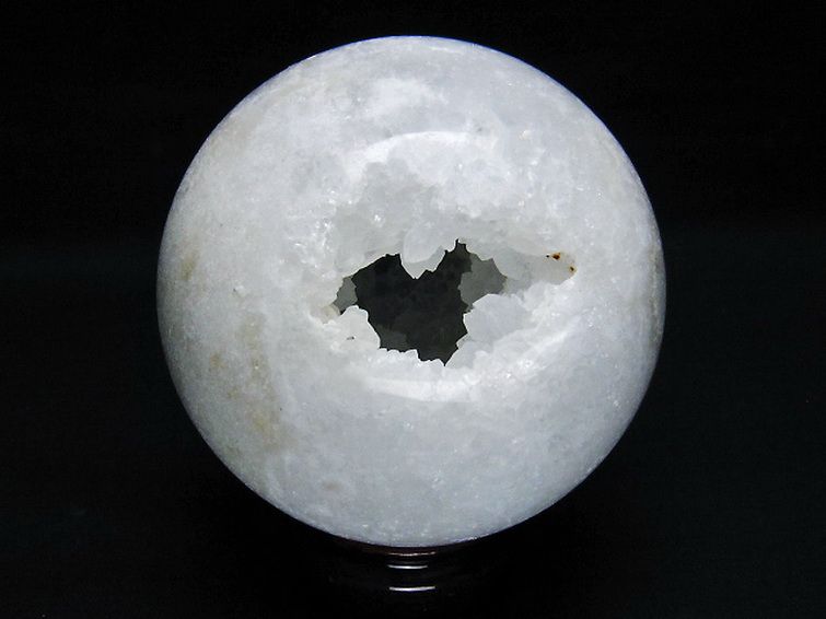 モロッコ産 水晶 笑口 丸玉 89mm [t722-958] 3枚目