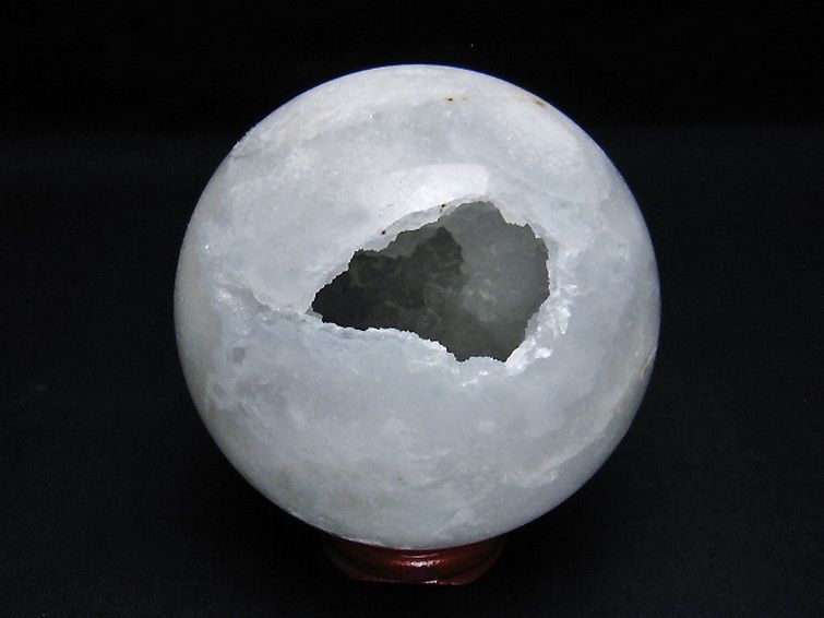 モロッコ産 水晶 笑口 丸玉 80mm [t722-966] 3枚目