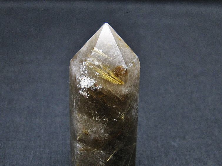 ゴールドタイチンルチル 六角柱[T725-2494] 2枚目