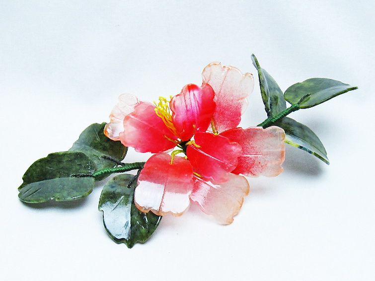 アゲートツツジ鉢植え 置物[T726-1580] 3枚目