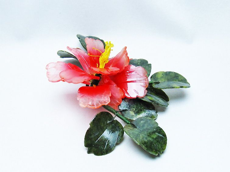 アゲートツツジ鉢植え 置物[T726-1608] 3枚目