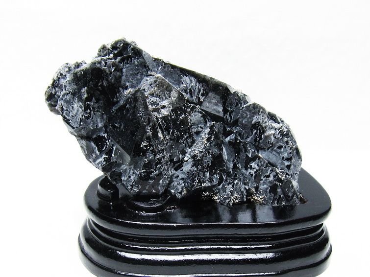 山東省産 モリオン 純天然 黒水晶 クラスター [t728-2324] 1枚目