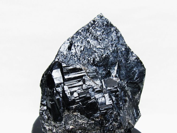 1.1Kg 山東省産 モリオン 純天然 黒水晶 原石[T728-2325] 2枚目