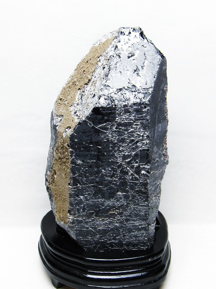 3.7Kg 山東省産 モリオン 純天然 黒水晶 原石 [t728-2359] 1枚目