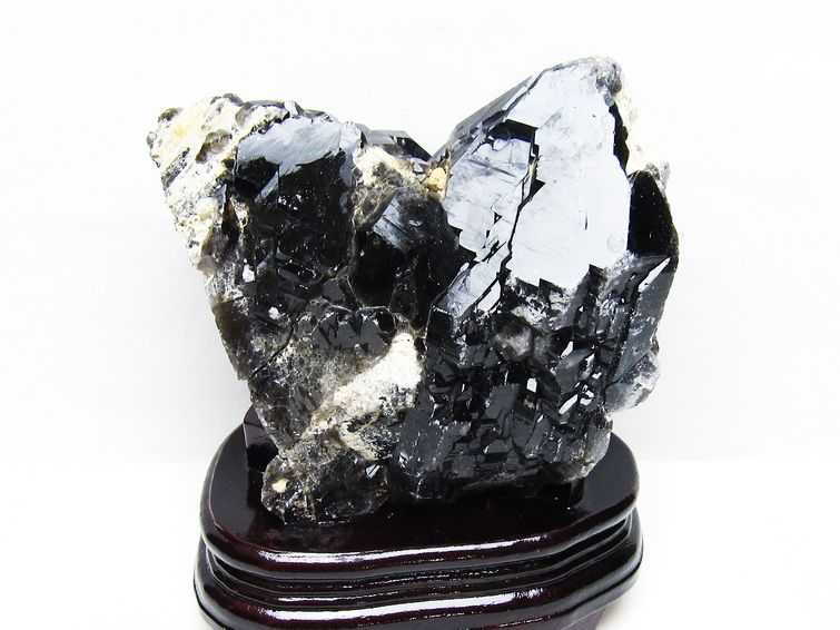 2.1Kg 山東省産 モリオン 純天然 黒水晶 原石 [t728-2387] 1枚目