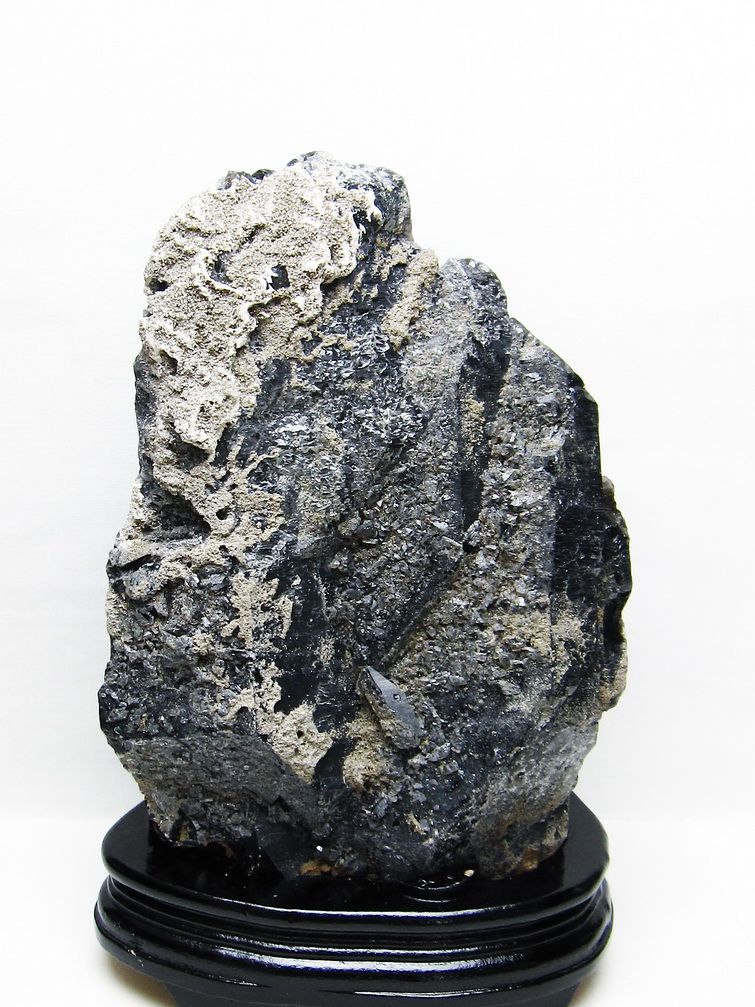 4.7Kg 山東省産 モリオン 純天然 黒水晶 原石[T728-2398] 1枚目