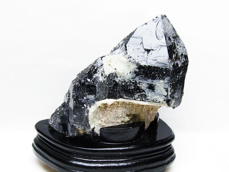 2Kg 山東省産 モリオン 純天然 黒水晶 原石[T728-2401] 1枚目