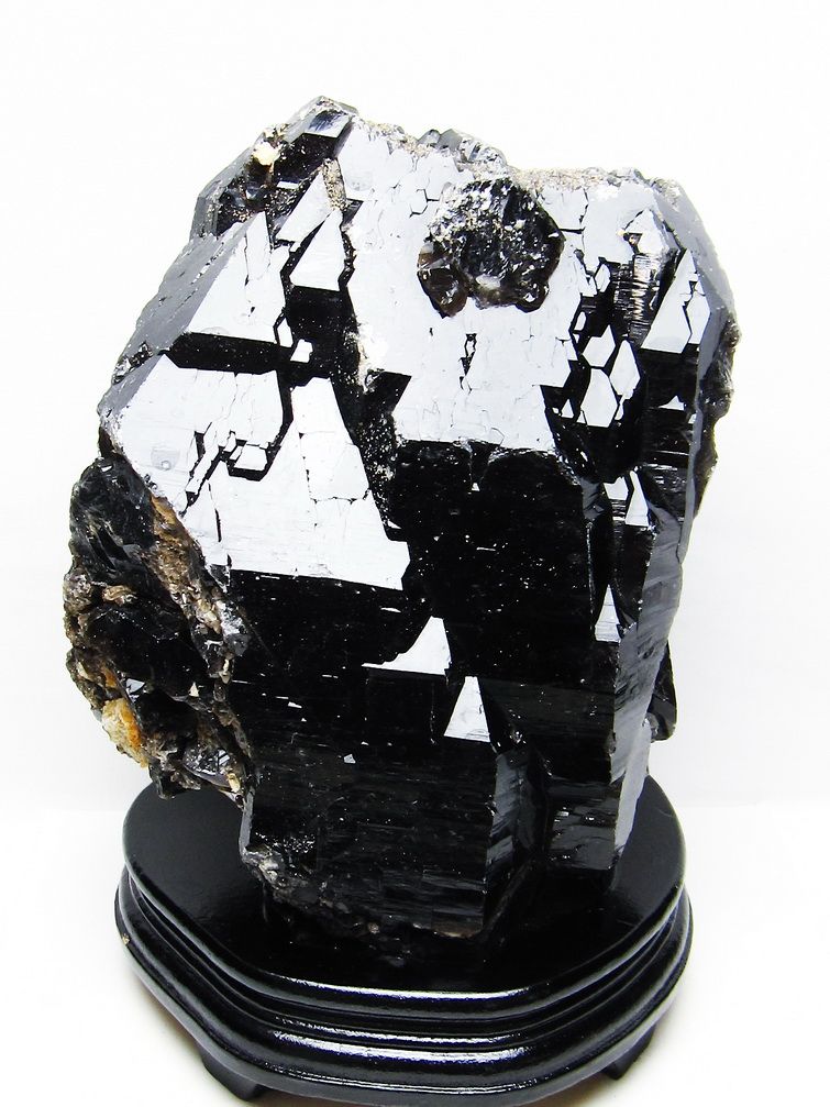 7.4Kg 山東省産 モリオン 純天然 黒水晶 原石[T728-2415] 1枚目