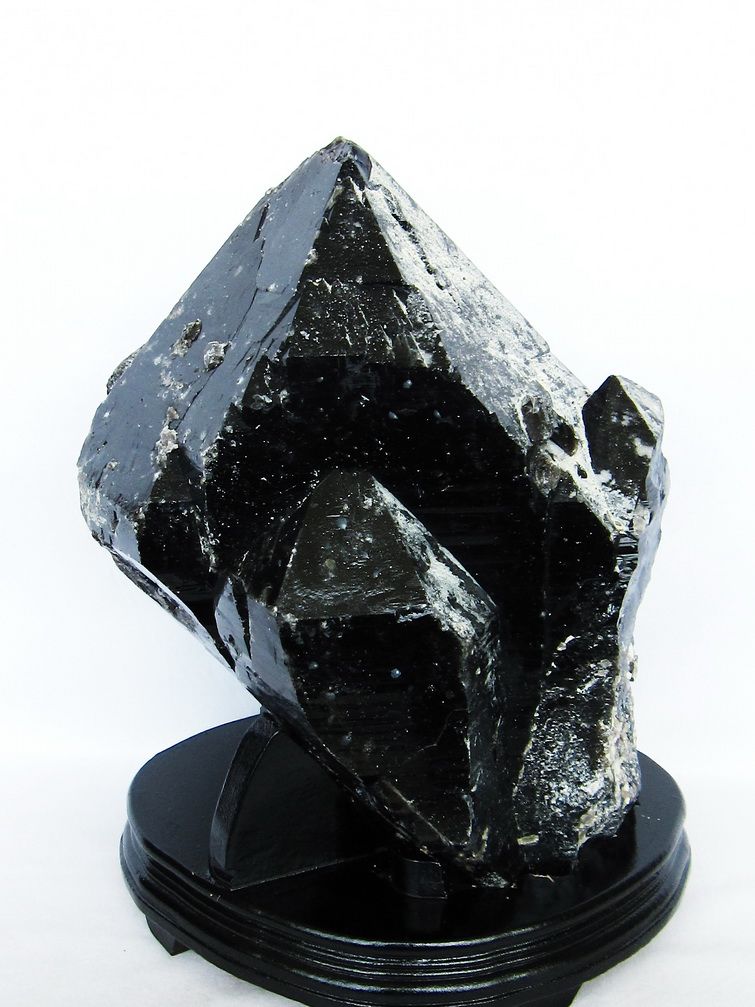 20.8Kg 山東省産 モリオン 純天然 黒水晶 原石 同梱不可[T728-2424] 1枚目