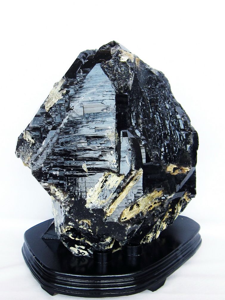 23.8Kg 山東省産 モリオン 純天然 黒水晶 原石 同梱不可[T728-2430] 1枚目