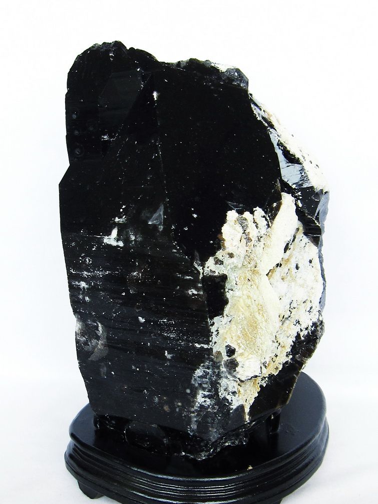 16.4Kg 山東省産 モリオン 純天然 黒水晶 原石 同梱不可 [T728-2432] 1枚目