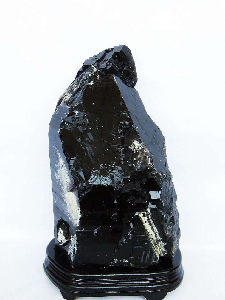 13.1Kg 山東省産 モリオン 純天然 黒水晶 原石 同梱不可 [t728-2438] 1枚目