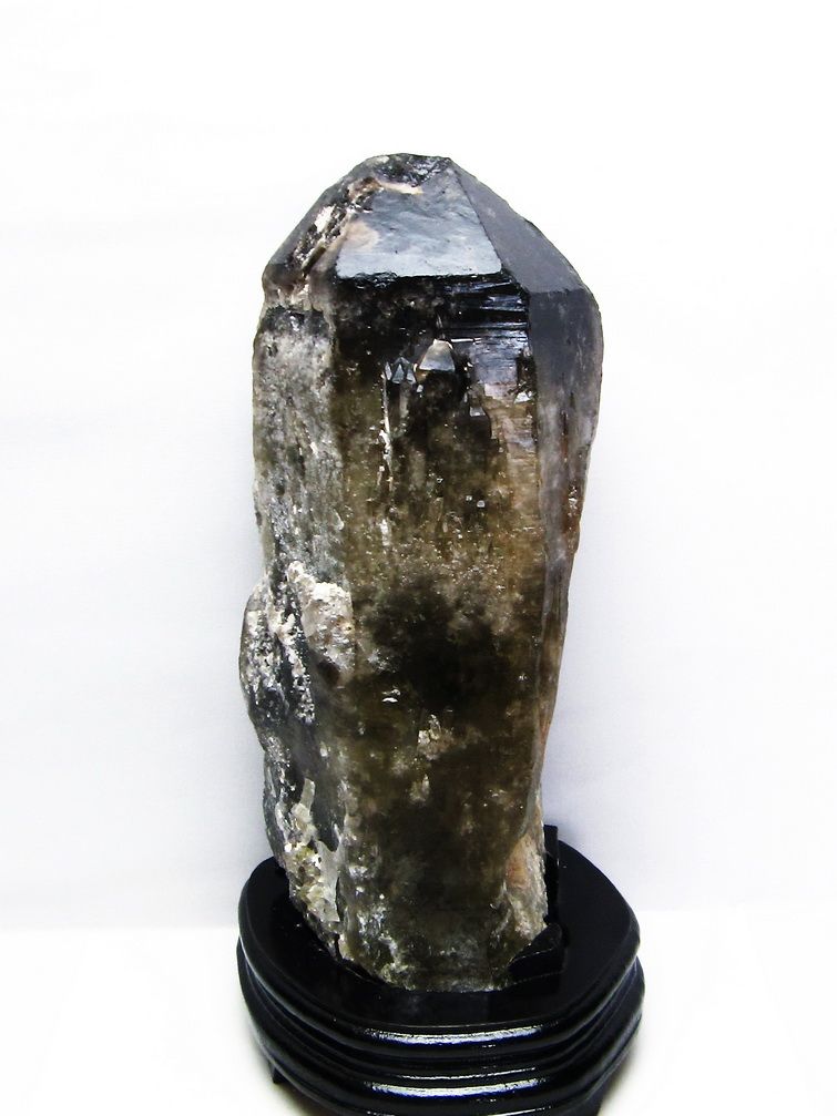 5.6Kg モリオン 純天然 黒水晶 カテドラルライブラリー 水晶 原石[T735-3674] 1枚目