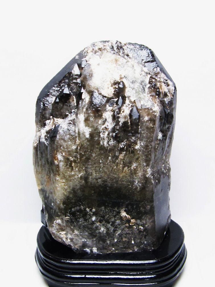 11.6Kg モリオン 純天然 黒水晶 カテドラルライブラリー 水晶 原石[T735-3732] 1枚目