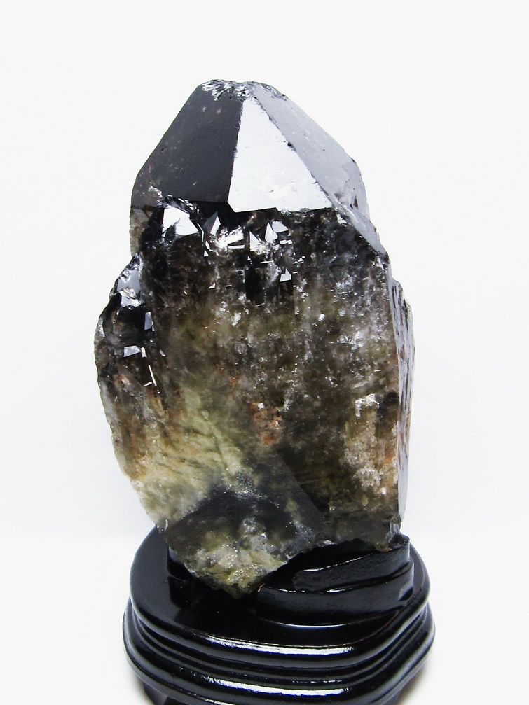 7.6Kg モリオン 純天然 黒水晶 カテドラルライブラリー 水晶 原石[T735-3742] 1枚目