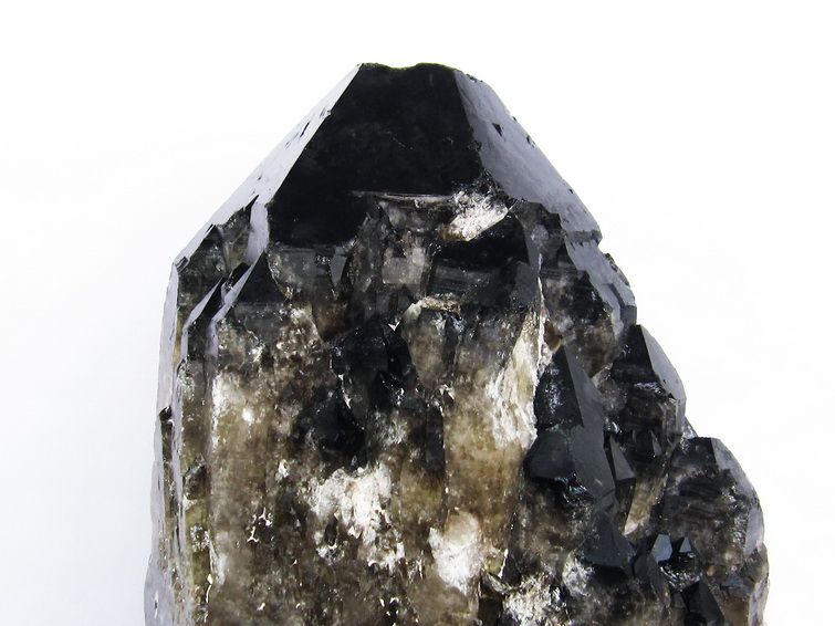 37.3Kg モリオン 純天然 黒水晶 カテドラルライブラリー 水晶 原石同梱不可[T735-3756] 2枚目