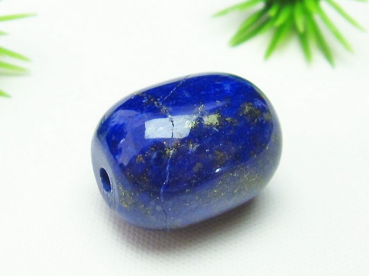 ラピスラズリ 円柱形 ビーズ[T74-3342] 2枚目
