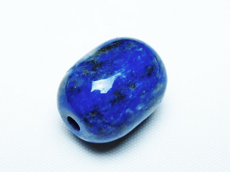 ラピスラズリ バレル型 ビーズ [t74-3797] 3枚目