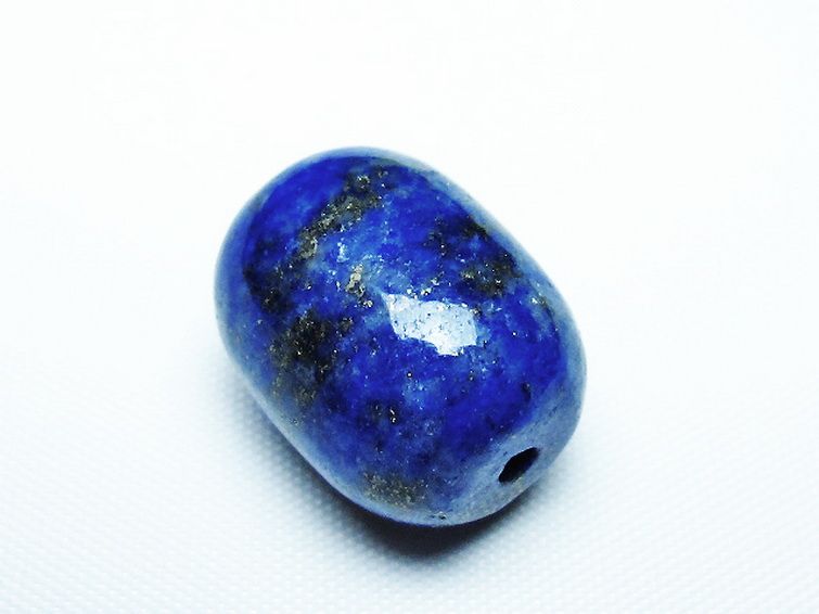 ラピスラズリ バレル型 ビーズ [t74-3813] 3枚目