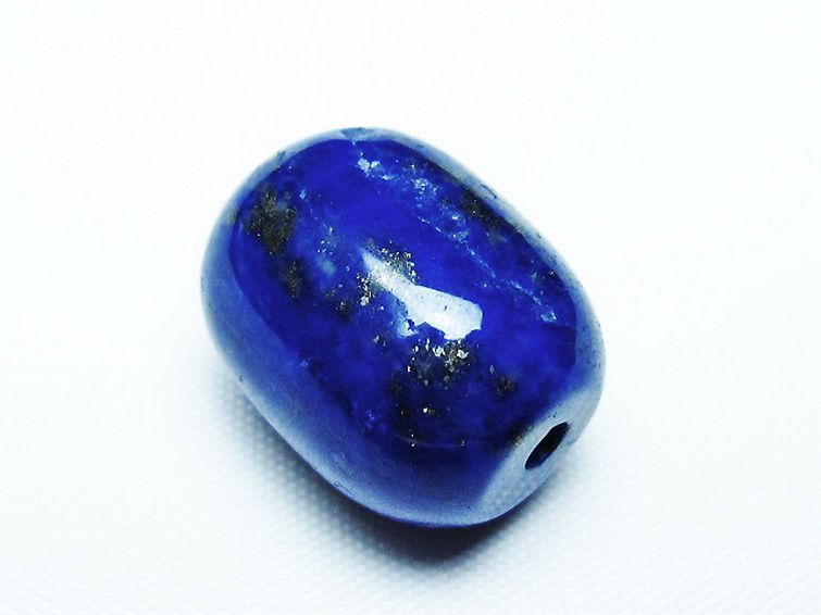 ラピスラズリ バレル型 ビーズ [t74-3845] 3枚目