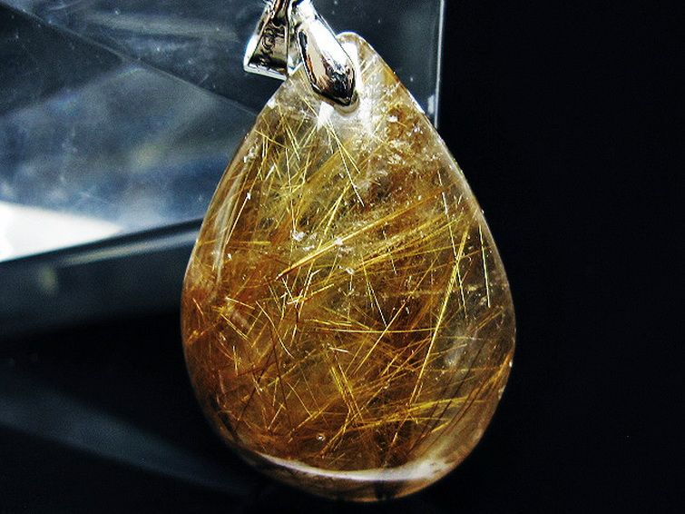 ゴールドタイチンルチル ペンダント [t741-2027] 2枚目
