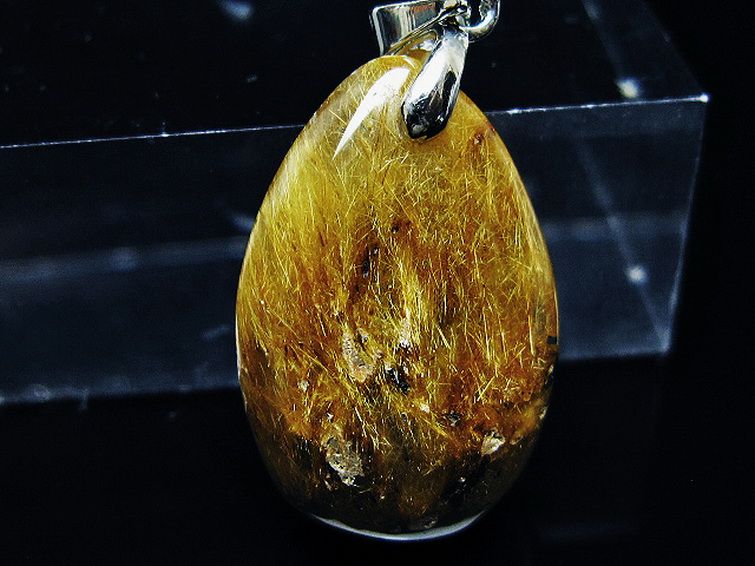 ゴールドタイチンルチル ペンダント [T741-2039] 2枚目