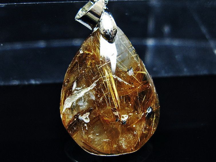 ゴールドタイチンルチル ペンダント [T741-2050] 2枚目