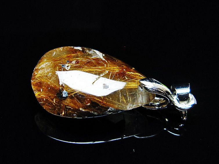 ゴールドタイチンルチル ペンダント [T741-2050] 3枚目