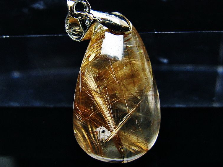 ゴールドタイチンルチル ペンダント [T741-2089] 2枚目