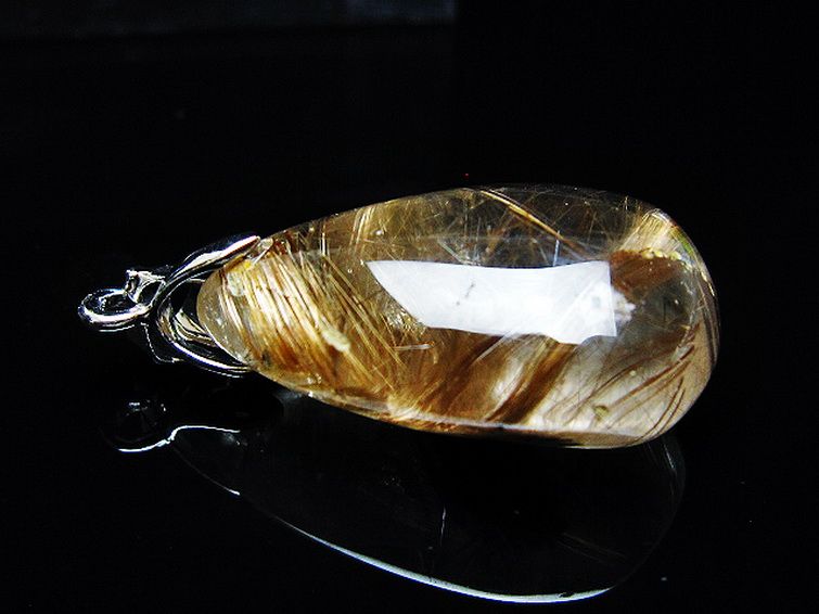 ゴールドタイチンルチル ペンダント [T741-2089] 3枚目