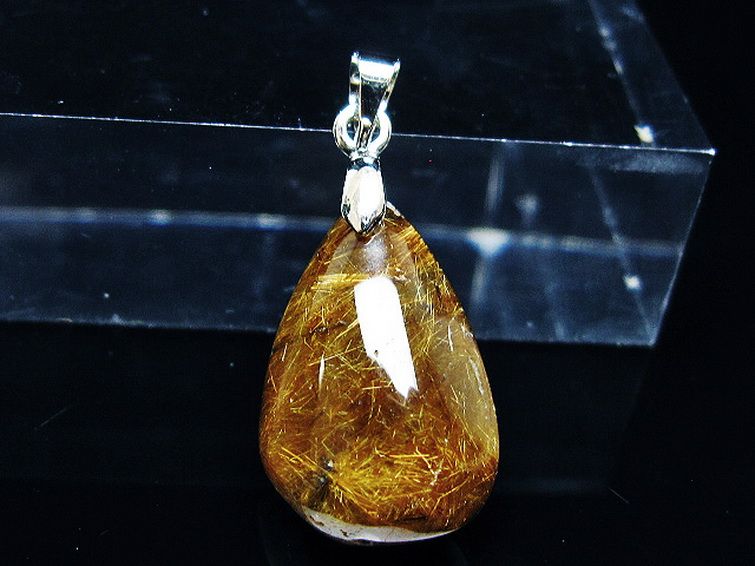 ゴールドタイチンルチル ペンダント [T741-2111] 1枚目