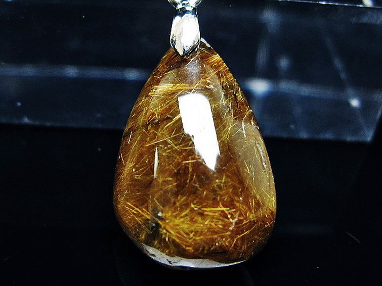 ゴールドタイチンルチル ペンダント [T741-2111] 2枚目