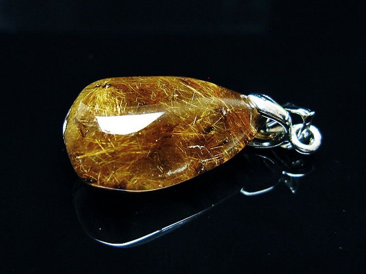 ゴールドタイチンルチル ペンダント [T741-2111] 3枚目